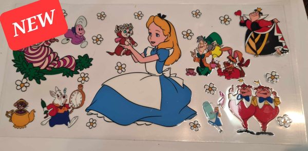 Alice In Wonderland UV DTF