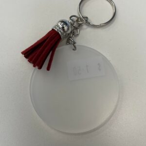 Acrylic Circle Tassel Keychain