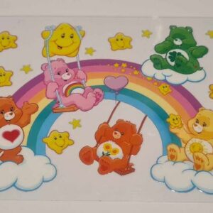 DTF Sticker Rainbow Care Bear