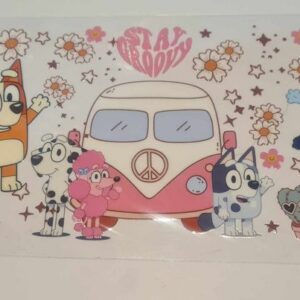 DTF Sticker Bluey Combi Van